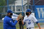 Baseball vs CGA  Wheaton College Baseball vs Coast Guard Academy during game two of the NEWMAC semi-finals playoffs. - (Photo by Keith Nordstrom) : Wheaton, baseball, NEWMAC